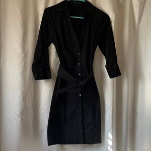 Express Design Studio Black Long Sleeve Dress with Belt